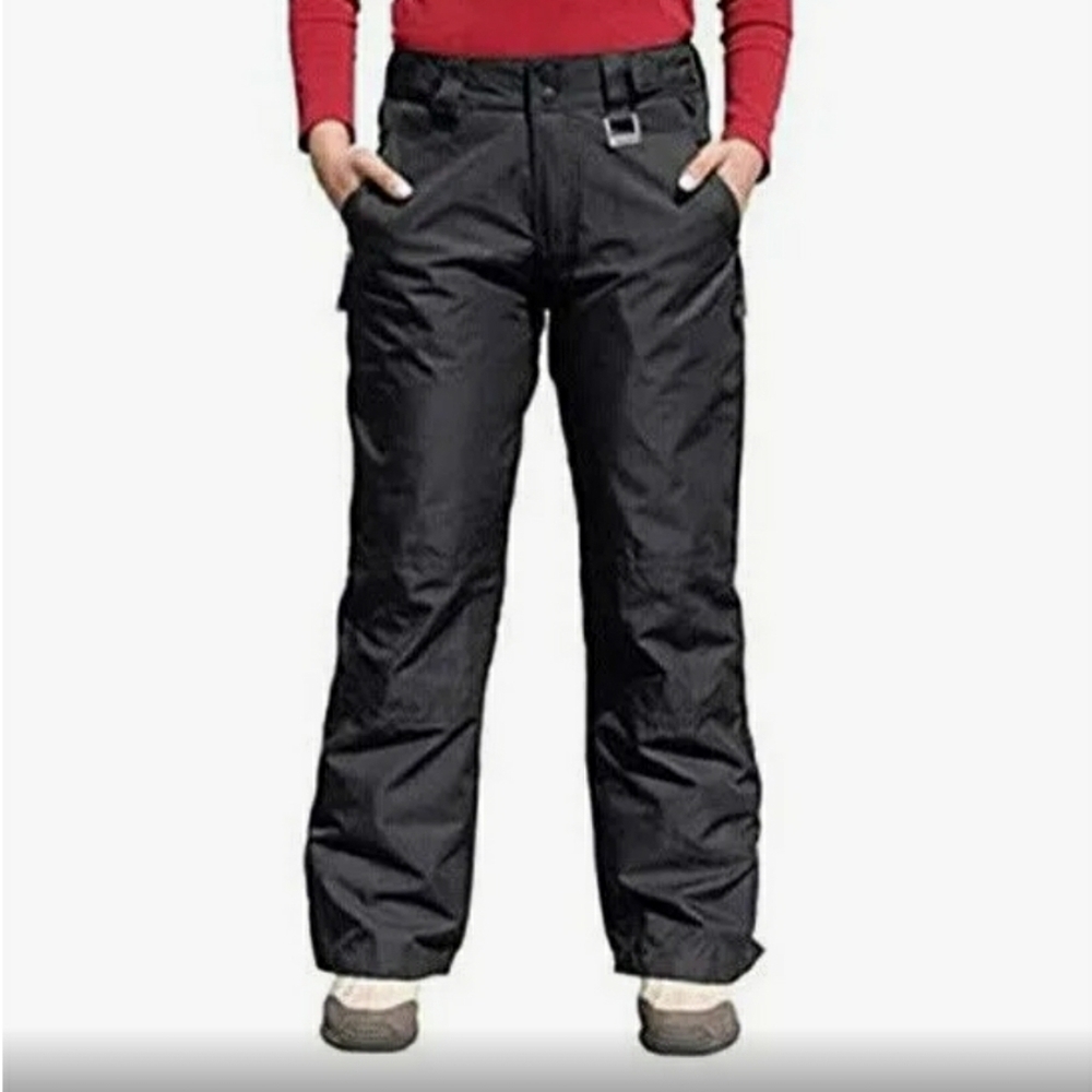 Ocean & Earth Women's  Water Resistant Ski Snowboard Pants Black, M/M